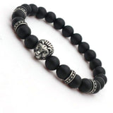 bracelet perles noires homme ou femme