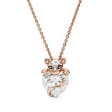 Pendentif Lion Petite Lionne or rose