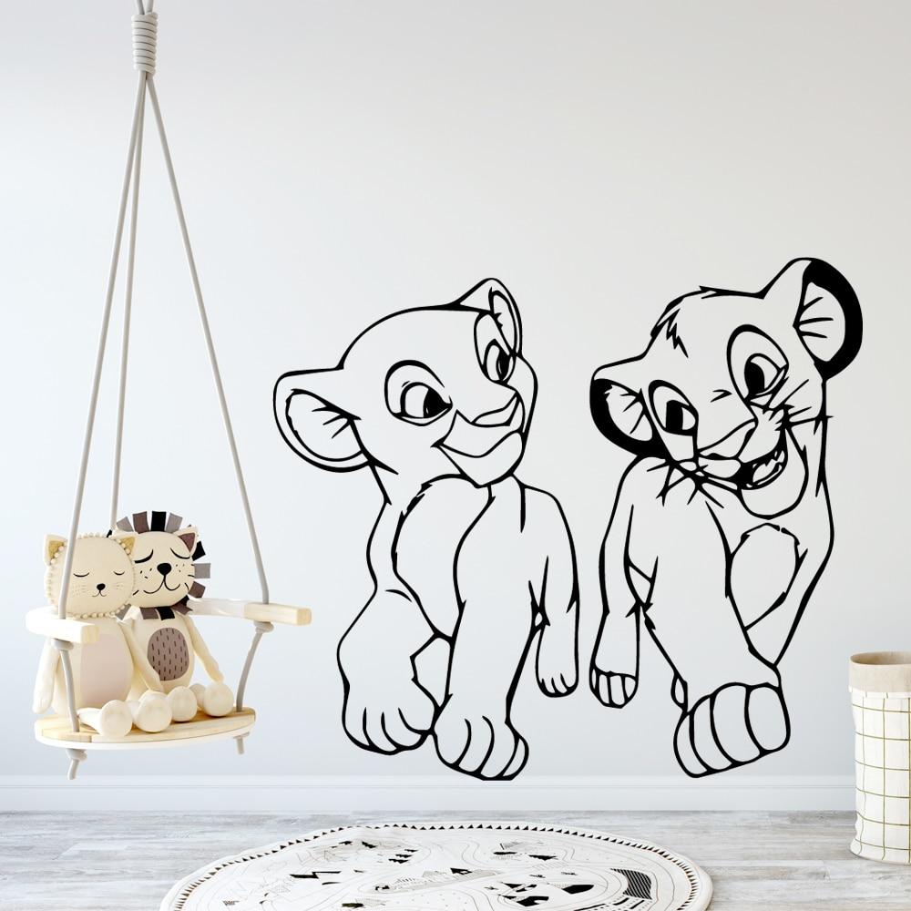 Stickers Roi Lion Nala et Simba, Royaume Lion