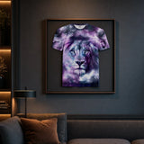 T-Shirt Lion Étoiles 3D porté