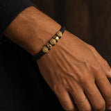 Bracelet Lion Trio d'Or porté