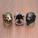 Bague Tête de Lion Crâne