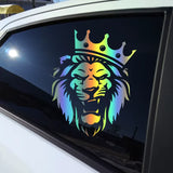 Stickers Lion Couronne