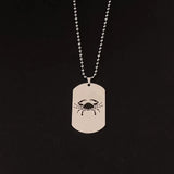 Pendentif Lion Zodiaque en acier