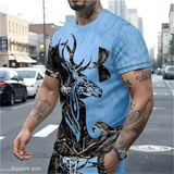 T-Shirt Lion Oversize Noir