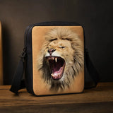 Sac Lion Gueule Menaçante porté