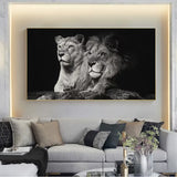 Toile Lion Posé