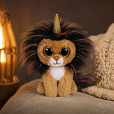 Peluche Lion Corne de Licorne porté