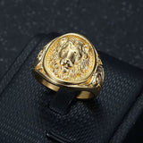 Bague Tête de Lion Zircon