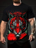 T-Shirt Lion Peinture Graphique