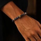 Bracelet Lion Labradorite porté