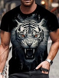 T-Shirt Lion Peinture Graphique