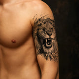 Tatouage Temporaire Lion Amical porté