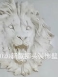 Tête de lion murale en fibre de verre