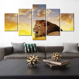 Tableau Lion Rugissement