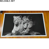 Toile Lion Posé