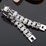 Bracelet Lion Chaîne Moto Or