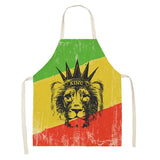 Tablier de Cuisine Lion Géométrique