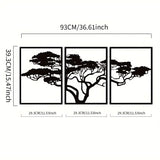 Stickers Lion Arbre Noir
