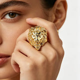 Bague Tête de Lion Élégante