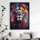 Toile Lion Pop Art