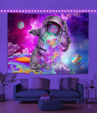 Toile Lion Galaxie