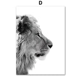 Toile Lion Profil Félin