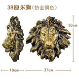 Tête de Lion Murale Rugissement Perçant