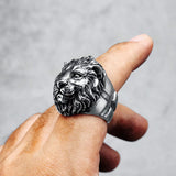 Bague Tête de Lion Jungle
