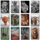 Toile Lion Profil Gauche
