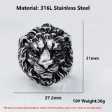 Bague Tête de Lion Domination