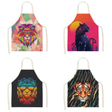 Tablier de Cuisine Lion Géométrique