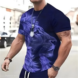 T-Shirt Lion Oversize Noir