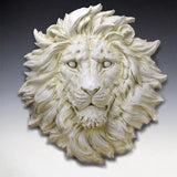 Tête de lion murale en fibre de verre
