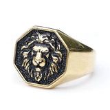 Bague Tête de Lion Hurlement Obscur