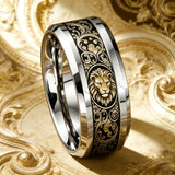 Bague Tête de Lion Or Jaune