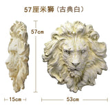 Tête de Lion Murale Rugissement Perçant
