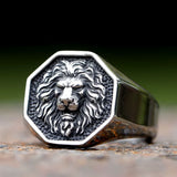 Bague Tête de Lion Hurlement Obscur