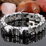 Bracelet Lion Chaîne Moto Or