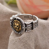 Bague Tête de Lion Chinois Ancien