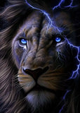 Toile Lion Art Numérique
