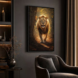 Toile Lion Joyeux porté