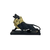 Statue Lion Rugissant Bleu