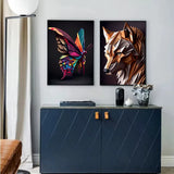 Toile Lion Triangle