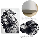 Toile Lion Triangle