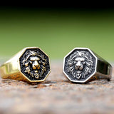 Bague Tête de Lion Hurlement Obscur