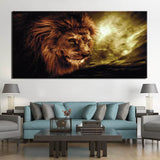 Toile Lion Apocalypse