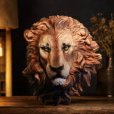 Tête de Lion Murale Décoration de la Savane porté
