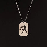 Pendentif Lion Zodiaque en acier
