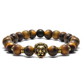 Bracelet Lion Jaspe Gris